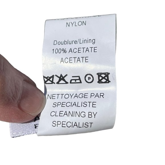 Edward Achour Paris Skirt Jolie Wool Blend Boucle Cream Black Trim Sz 38 / 8 NEW - Picture 6 of 6